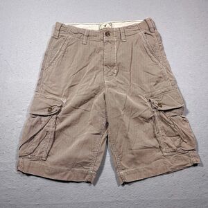 American Eagle Outfitters Cargo Shorts Mens 30 Longer Length Baggy‎ Brown
